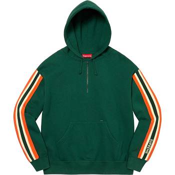 Supreme Half Zip Met Capuchon Sweatshirts Groen | NL291LH