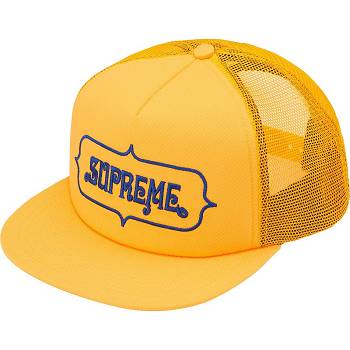 Supreme Highest Mesh Back 5-Panel Hoeden Geel | NL131GL