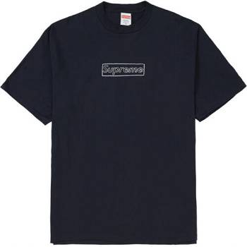 Supreme KAWS Chalk Box Logo T-shirts Zwart | NL198RW