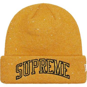 Supreme New Era® Metallic Arc Beanie Hoeden Goud | NL147TV