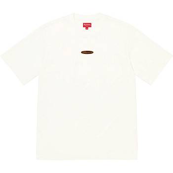 Supreme Oval Logo S/S Top Truien Wit | NL339GL