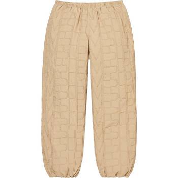 Supreme Repeat Stitch Track Pant Broek Bruin | NL398CE