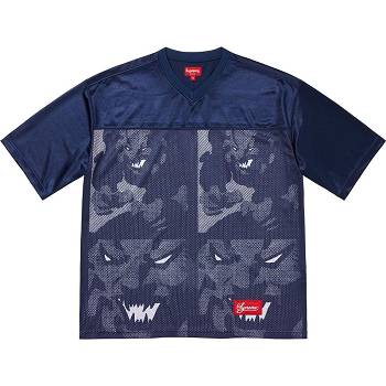 Supreme Ronin Football Jersey Truien Donkerblauw | NL307OR