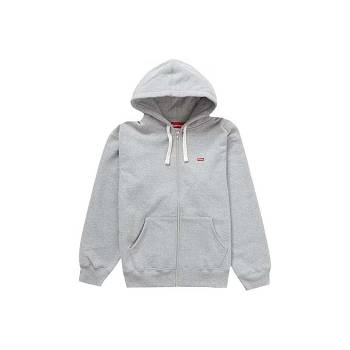 Supreme Small Box Drawcord Zip Up Met Capuchon Sweatshirts Grijs | NL259DN