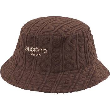 Supreme Terry Pattern Crusher Hoeden Bruin | NL143QZ