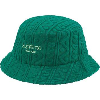 Supreme Terry Pattern Crusher Hoeden Groen | NL142MA