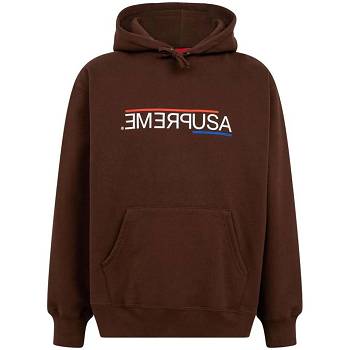 Supreme USA Hoodie Bruin | NL462IS