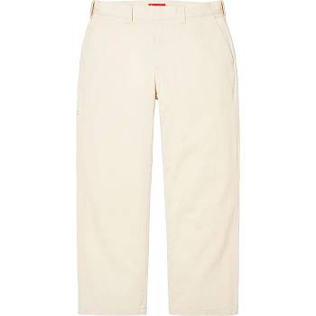 Supreme Werk Pant Broek Wit | NL422ZG